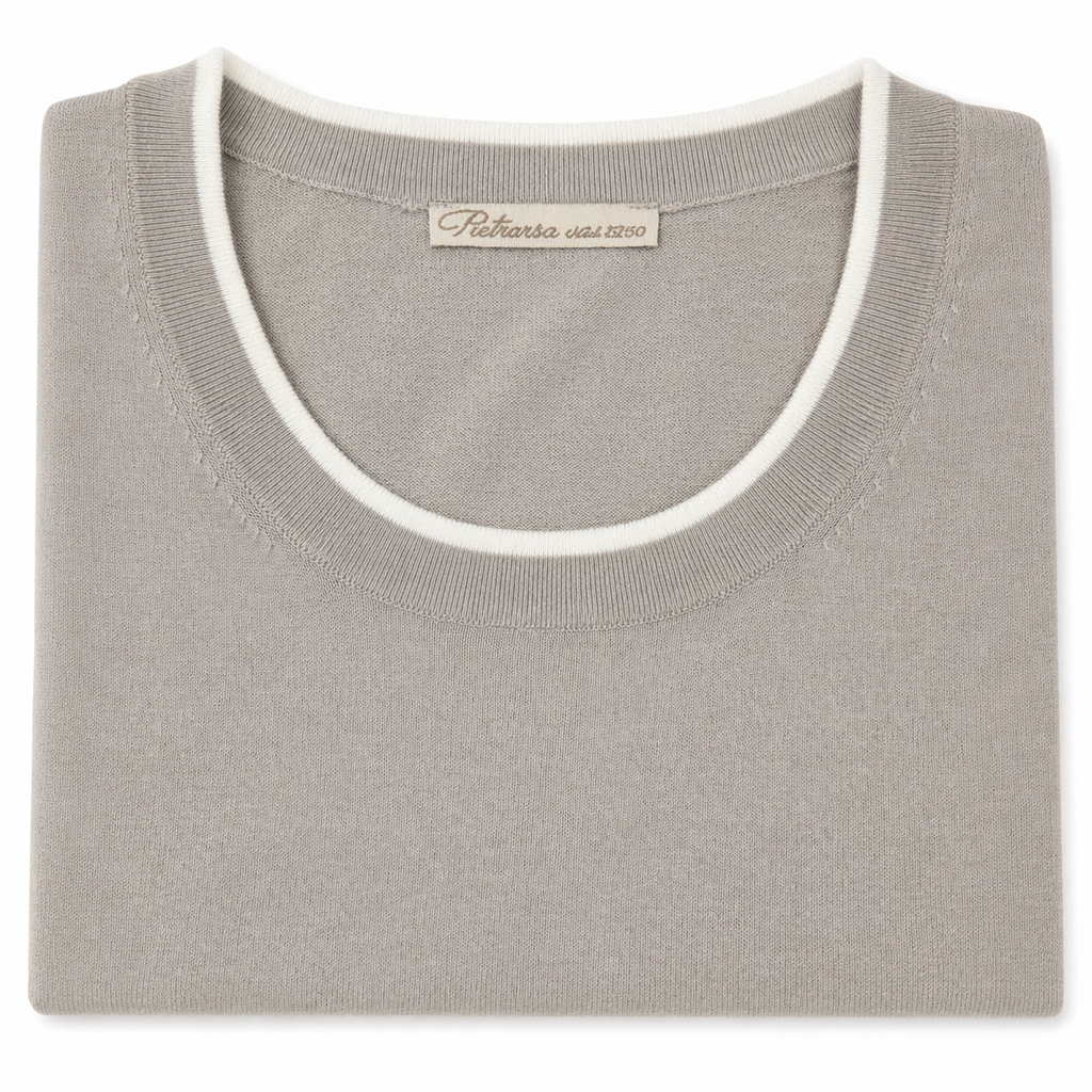 Girocollo contrasto Extrafine